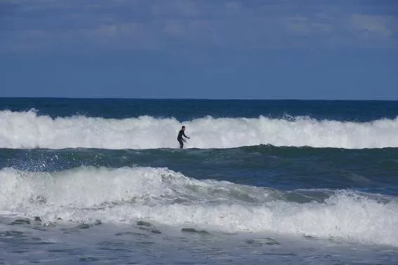 Surfing at Seaspray